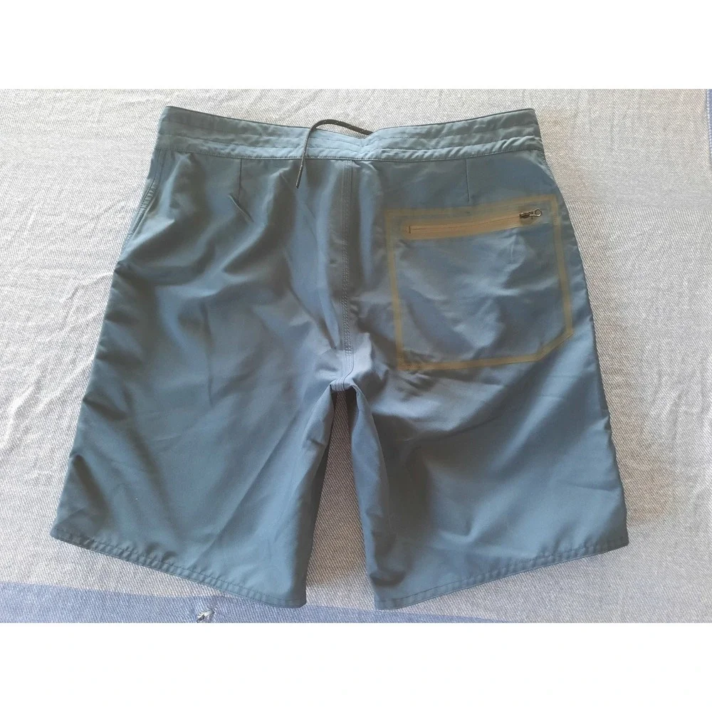 Outerknown Apex Boardshorts Mens 34 Navy  Blue Recycled Polyester Swim Trunks
